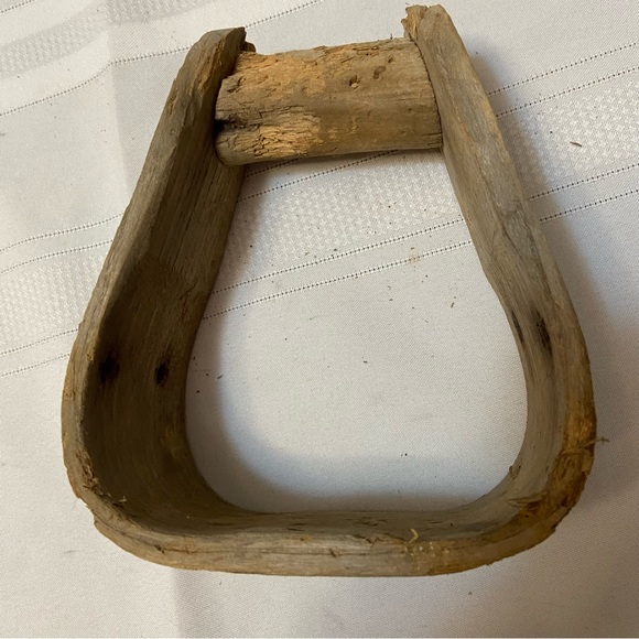 Wooden Western Vintage Saddle Stirrup - Picture 6 of 10